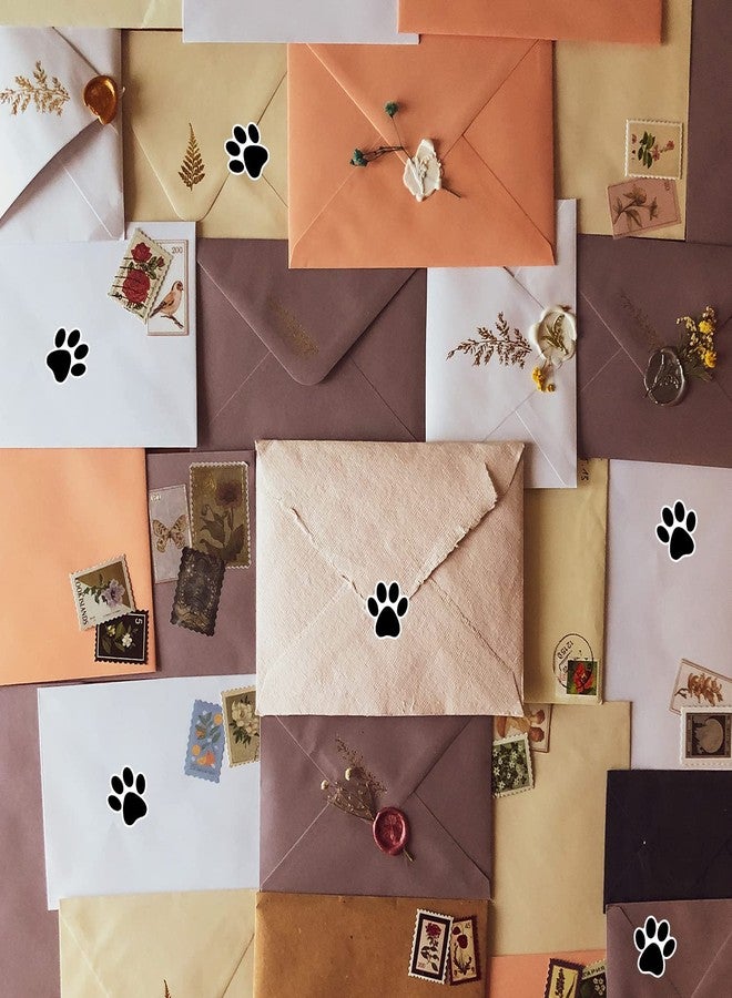 STARLIBOO Paw Print Stickers, 1.5 inch Dog Paw Stickers, 600pcs Puppy Paws Sticker, Clues Paws Print Sticker(Perforation Line/Black) - Image 5